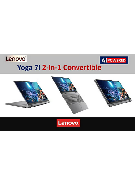 Yoga 7i 2-in-1 Laptop 16 Inch Touchscreen IPS WUXGA(1920x1200) Display,Intel Ultra 7-256V