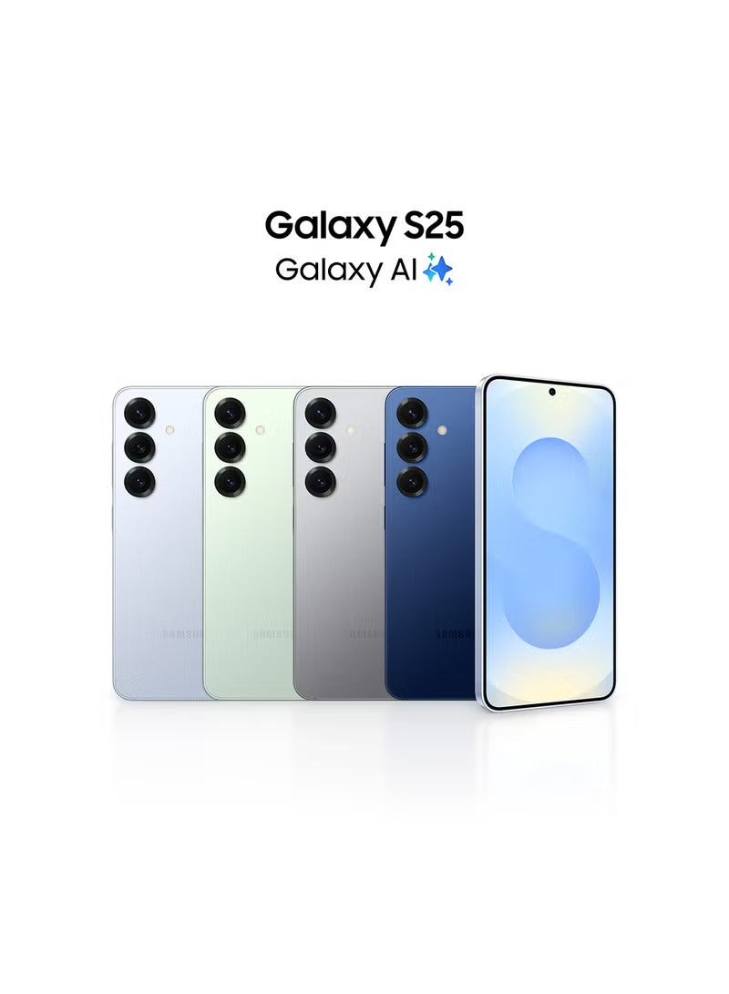 Galaxy S25 AI Dual SIM Silver Shadow 12GB RAM 128GB 5G - Middle East Version