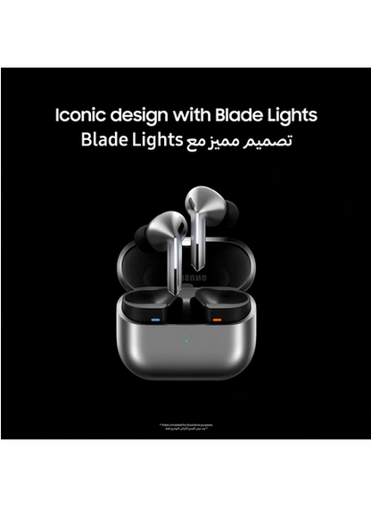 Galaxy Buds 3 Pro Silver with Galaxy Ai | Adaptive ANC | Real-Time Interpreter | 24-Bit Hi-Fi Audio |