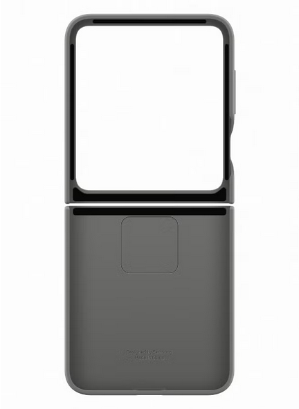Samsung Galaxy Z Flip6 Silicone Case With Ring Gray