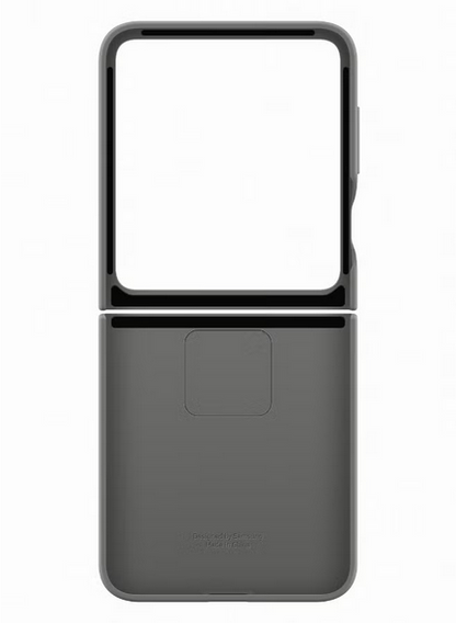 Samsung Galaxy Z Flip6 Silicone Case With Ring Gray
