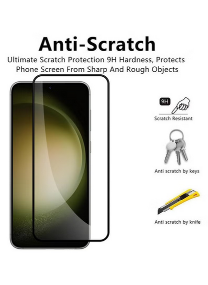 Screen Protector for Samsung Galaxy S25 Tempered Glass Screen Protector Full Glue Edge