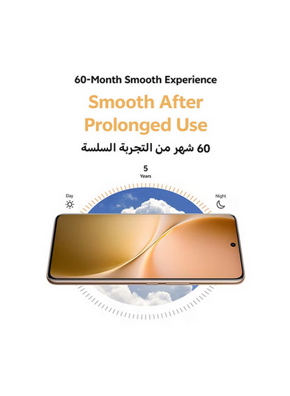 V60 AI Dual SIM 5G Desert Gold 12GB RAM 256GB With Exclusive Gifts - Vivo Bud Air 3, Smart