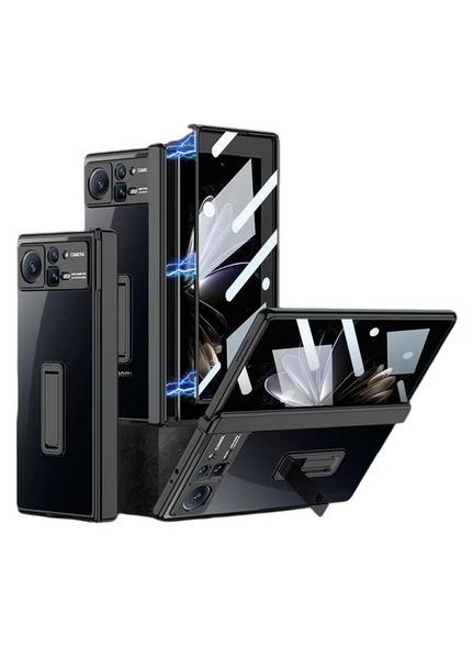 Generic Mi Mix Fold 2, Magnetic Hinge Protection Transparent Plating Hard PC Plating Case