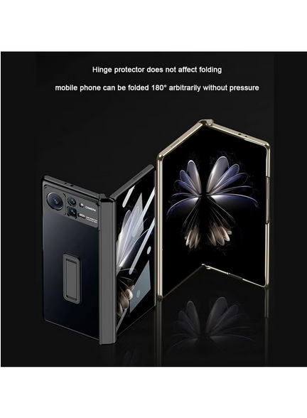 Generic Mi Mix Fold 2, Magnetic Hinge Protection Transparent Plating Hard PC Plating Case