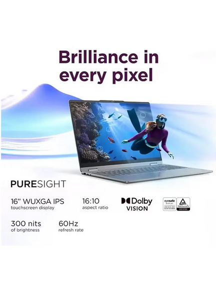 Yoga 7i 2-in-1 Laptop 16 Inch Touchscreen IPS WUXGA(1920x1200) Display,Intel Ultra 7-256V