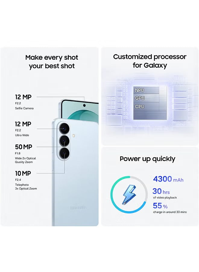 Galaxy S26 Dual SIM Sky Blue 12GB RAM 256GB 5G - Middle East Version