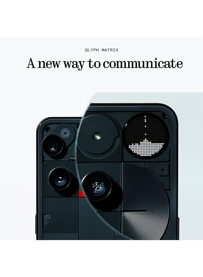 Nothing Phone 3 Dual SIM 5G Black 16GB RAM 512GB With Free Gifts - Middle East Version