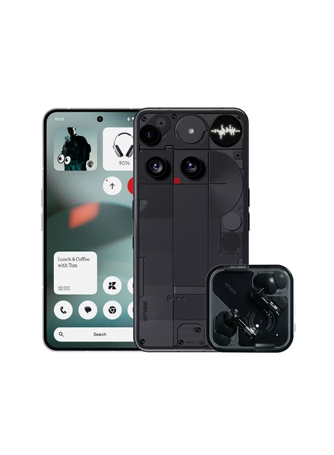 Nothing Phone 3 Dual SIM 5G Black 16GB RAM 512GB With Free Gifts - Middle East Version