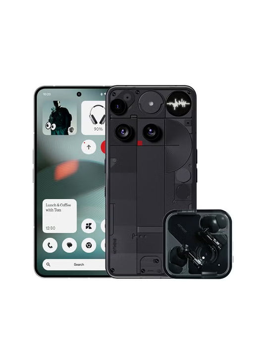 Nothing Phone 3 Dual SIM 5G Black 16GB RAM 512GB With Free Gifts - Middle East Version