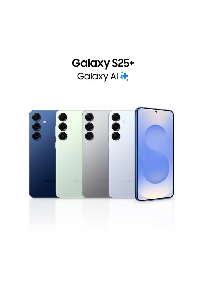 Galaxy S25 Plus AI Dual SIM Silver Shadow 12GB RAM 256GB 5G - Middle East Version